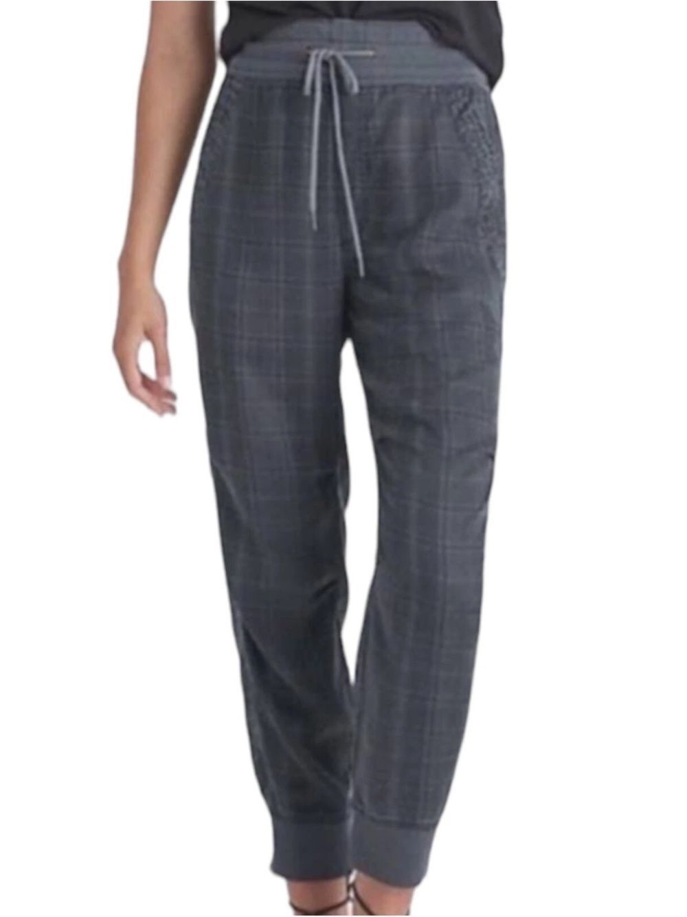 Anthropologie Kallie Plaid & Leopard Lyocell Jogger Pants size XS
